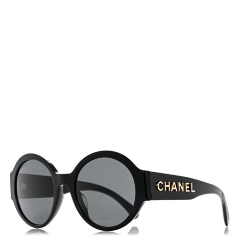 chanel 5410 round sunglasses|CHANEL Acetate Polarized Round Sunglasses 5410 Black.